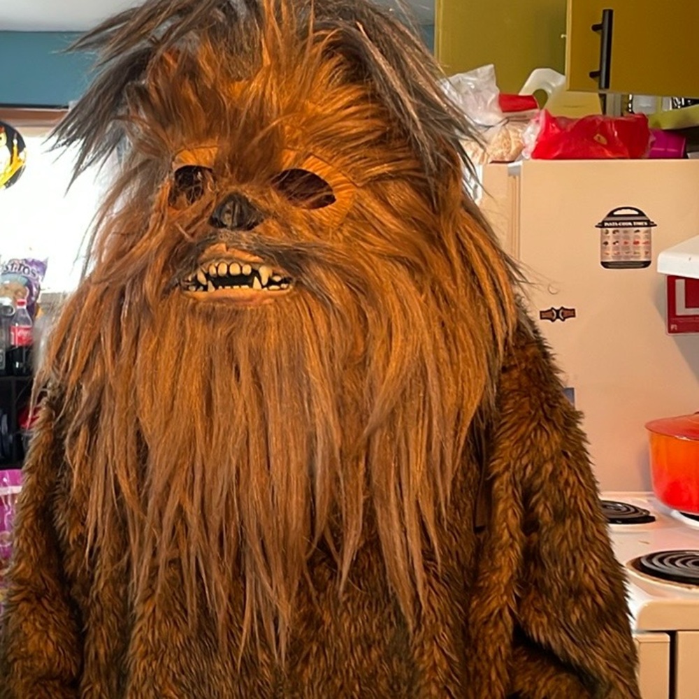 Theatrical quality Chewbacca costume- fits men’s L or XL fits heights 5’6-6’2